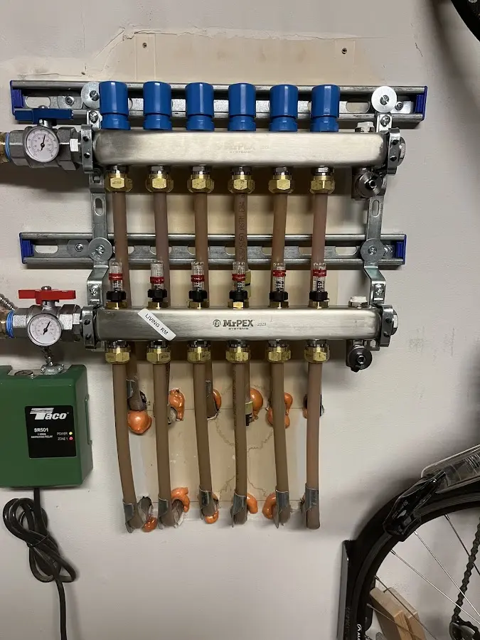 Plumber performing Gas Line Installation at a residential property in Bensenville